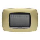 MASTER SRL - MST39TC243 MODO PLACCA 3 POSTI OTTONE OPACO