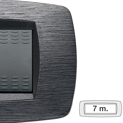 MASTER SRL - MST39TC517 MODO PLACCA 7 POSTI SATINATO GRIGIO