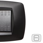 MASTER SRL - MST39TC812 MODO PLACCA 2 POSTI NERO OPACO