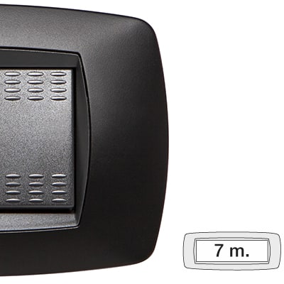 MASTER SRL - MST39TC817 MODO PLACCA 7 POSTI NERO OPACO