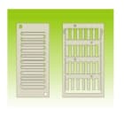 GRAFOPLAST SRL - GRASI2K02W/12NMC TESSERA TUBETTO CAVI LUX BIANCO 12X4 300