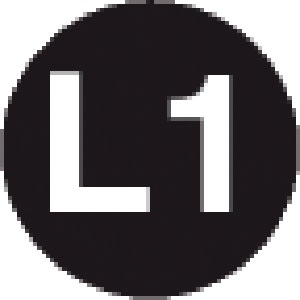 GRAFOPLAST SRL - GRALA20021F1 TONDA L1 W/B VINYL AD D=20 98PZ/FG