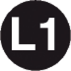 GRAFOPLAST SRL - GRALA20021F1 TONDA L1 W/B VINYL AD D=20 98PZ/FG