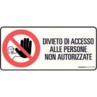 GRAFOPLAST SRL - GRALC10130P1 DIVIETO DI ACCESSO IN PVC 350X150 1PZ/FG