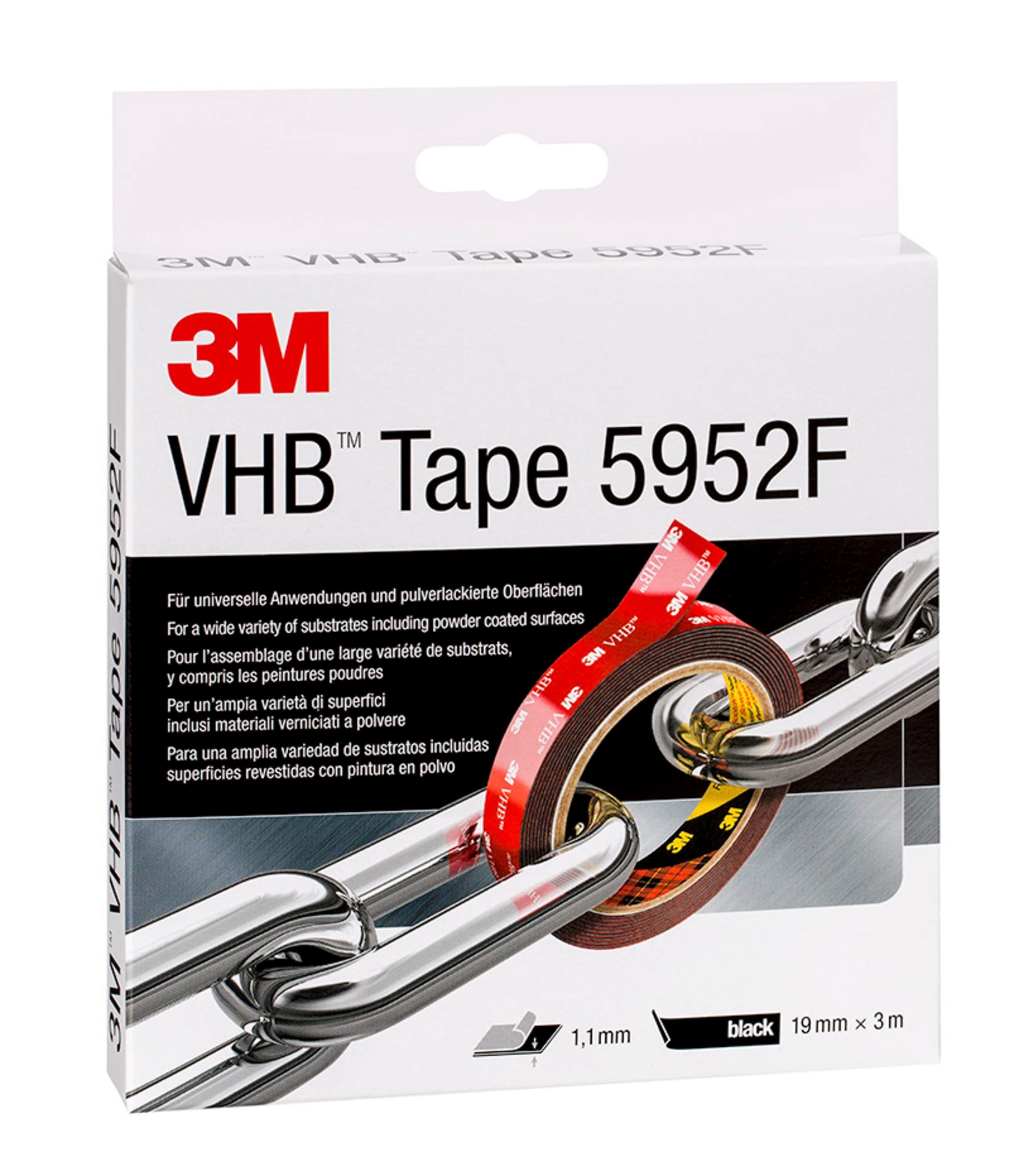 3M ITALIA - 3MF7100211813 NASTRO3M(T)VHB(T)5952F,NERO,19MMX3M,1