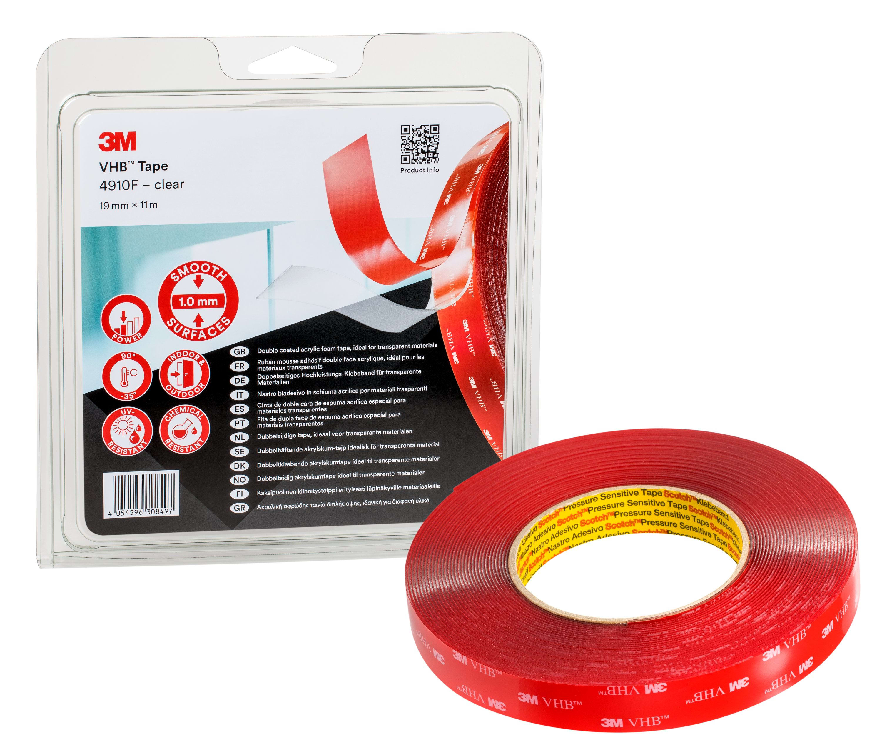 3M ITALIA - 3MF7000033116 NASTRO3M(T)VHB(T)4910F,TRASPARENTE,12MMX