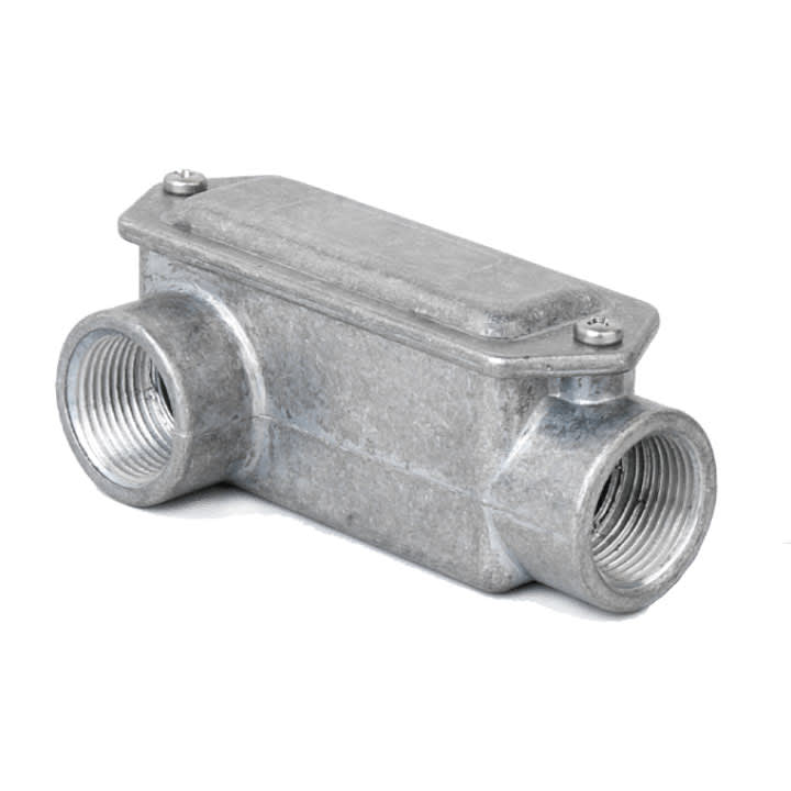 COSMEC - CSM603S-01 Scatola di infilaggio in alluminio, 2 vie una a sinistra, filettatura GAS 1", IP65