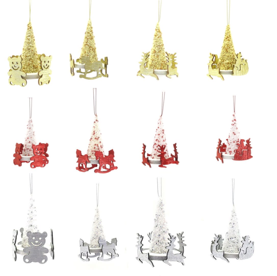 GIOCOPLAST NATALE SP - GCP40018117 CAPPEL GIOSTR 11CM CRYSTAL CHIC COL MOD