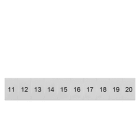 SIEMENS - SIE8WH81203AB15 TARGHETTA FRONT. 6,2MM LONG. 11-20