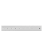 SIEMENS - SIE8WH81204AB75 TARGHETTA FRONT. 8,2MM LONG. 71-80