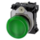 SIEMENS - SIE3SU11066AA401AA0 IND.LUM.VERDE LENTE LISCIA LED 230V AC