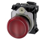 SIEMENS - SIE3SU11026AA203AA0 IND.LUM.ROSSO LENTE LISC.MOLL.LED 24V UC