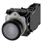 SIEMENS - SIE3SU11020AB701FA0 PULS.LUM.PLAST.TRASP MOMEN.1NO+1NC LED24