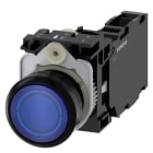 SIEMENS - SIE3SU11030AB501FA0 PULS.LUM.PLAST.BLU MOMENT 1NO+1NC LED110