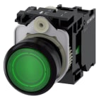 SIEMENS - SIE3SU11020AB401BA0 PULS.LUM.PIATTO VERDE LED 24V UC 1NA