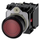 SIEMENS - SIE3SU11030AB201CA0 PULS.LUM.PIATTO ROSSO LED 110V AC 1NC
