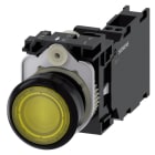 SIEMENS - SIE3SU11020AB303FA0 PULS.LUM.PLAST.GIAL.MOMENT 1NO+1NC LED24
