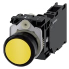 SIEMENS - SIE3SU11000AB303FA0 PULS. MOMENT.PLAST.GIALL 1NO+1NC MOLL