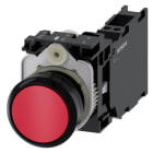 SIEMENS - SIE3SU11000AB203FA0 PULS. MOMENT.PLAST.ROSSO 1NO+1NC MOLL