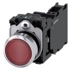 SIEMENS - SIE3SU11520AB203FA0 PULS.LUM.MET.ROSSO MOMENT 1NO+1NC LED24V