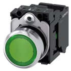 SIEMENS - SIE3SU11530AB403BA0 PULS.LUM.PIATTO VERDE MOLLA 110V AC 1NA
