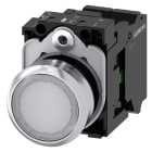 SIEMENS - SIE3SU11560AB603BA0 PULS.LUM.PIATTO BIANCO MOLLA 230V AC 1NA