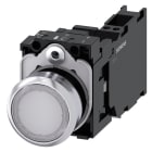 SIEMENS - SIE3SU11560AB603FA0 PULS.LUM.MET.BIANC MOMENT 1NO+1NC LED230