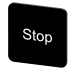 SIEMENS - SIE3SU19000AF160DS0 TARGH.ADES. NERA 22X22MM SCRIT. STOP