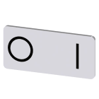 SIEMENS - SIE3SU19000AC810QG0 TARGH.ADES. ARG. 12,5X27MM SIMB O I
