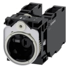SIEMENS - SIE3SU15011AG401LA0 HOLDER PLAST.2X(1NO+1NC) LED VERDE 6.24V