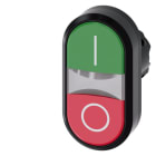 SIEMENS - SIE3SU10003AB420AK0 PULS. DOPPIO PIATTO VERDE-ROSSO I-O