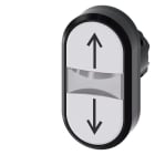 SIEMENS - SIE3SU10003AB660AN0 PULSANTE DOPPIO PIATTO BIANCO-BIANCO ?-?