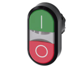 SIEMENS - SIE3SU10013AB420AK0 PULS.LUM.DOPPIO PIATTO VERDE-ROSSO I-O