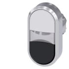 SIEMENS - SIE3SU10513AB610AA0 PULS.LUM.DOPPIO PIATTO BIANCO-NERO