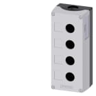 SIEMENS - SIE3SU18040AA000AB1 PULSANTIERA VUOTA GRIGIA 4 FORI