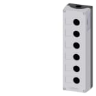 SIEMENS - SIE3SU18560AA000AB1 PULSANTIERA VUOTA GRIGIA 6 FORI