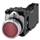 SIEMENS - SIE3SU11560AB201FA0 PULS.LUM.MET.ROSSO MOMENT 1NO+1NC LED230