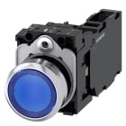 SIEMENS - SIE3SU11530AB501FA0 PULS.LUM.MET.BLU MOMEN.1NO+1NC LED110V V