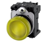 SIEMENS - SIE3SU11526AA301AA0 IND.LUM.GIALLO LENTE LISCIA LED 24V UC