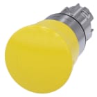 SIEMENS - SIE3SU10501HB300AA0 PULS. FUNGO GIALLO ROTAZIONE 40MM MET.