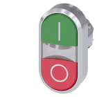 SIEMENS - SIE3SU10513AB420AK0 PULS.LUM.DOPPIO PIATTO VERDE-ROSSO I-O