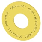 SIEMENS - SIE3SU19000BN310NC0 ETICHETTA GIALLA 60MM EMERGENZA.4 LINGUE