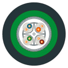 SIEMENS - SIE6XV18782G IE GROUND CABLE 4X2, SOLD BY THE M