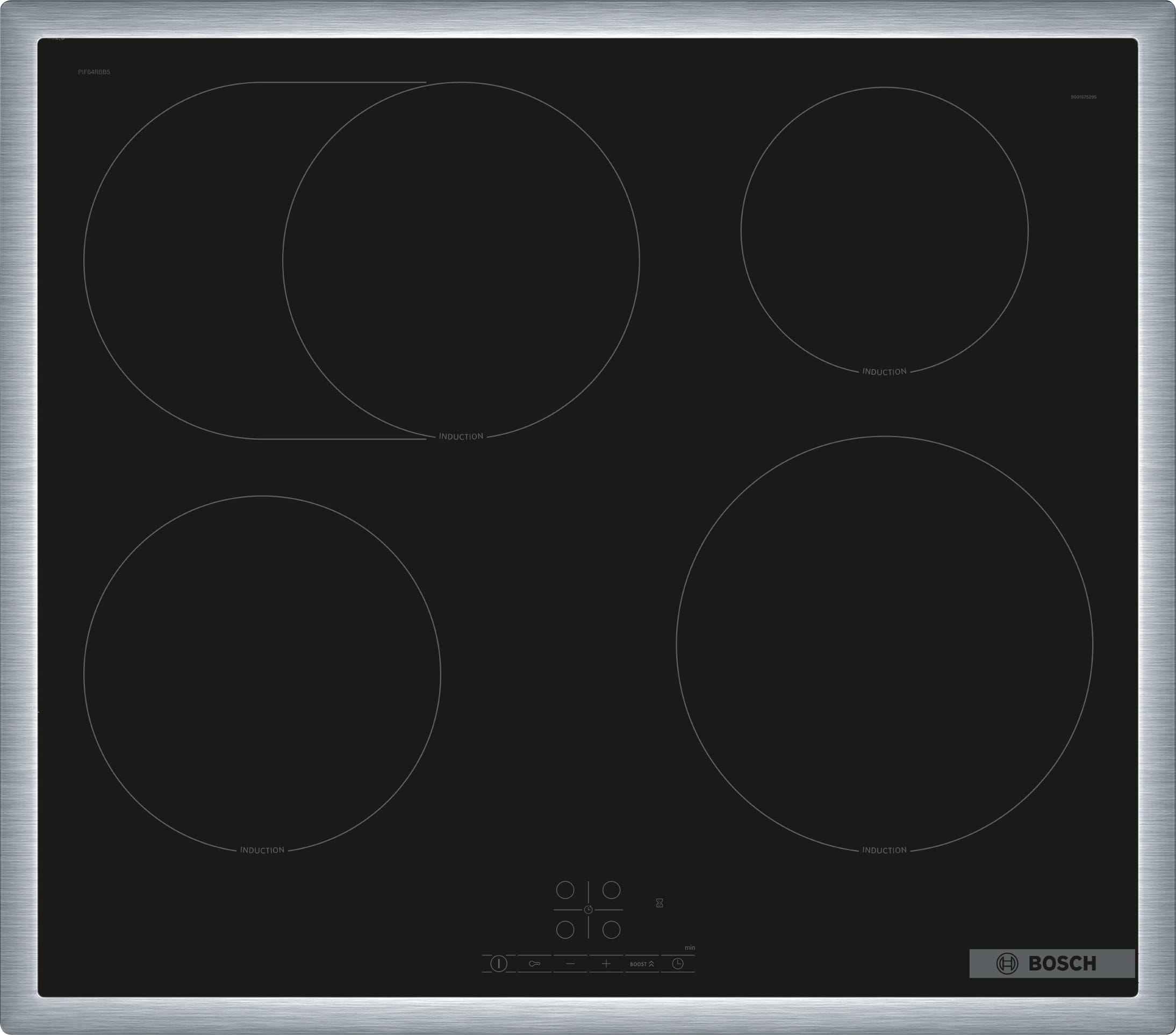 BOSCH ROBERT - BOSPIF64RBB5E Glaskeramik Kochstelle 60cm 4xInduktion
