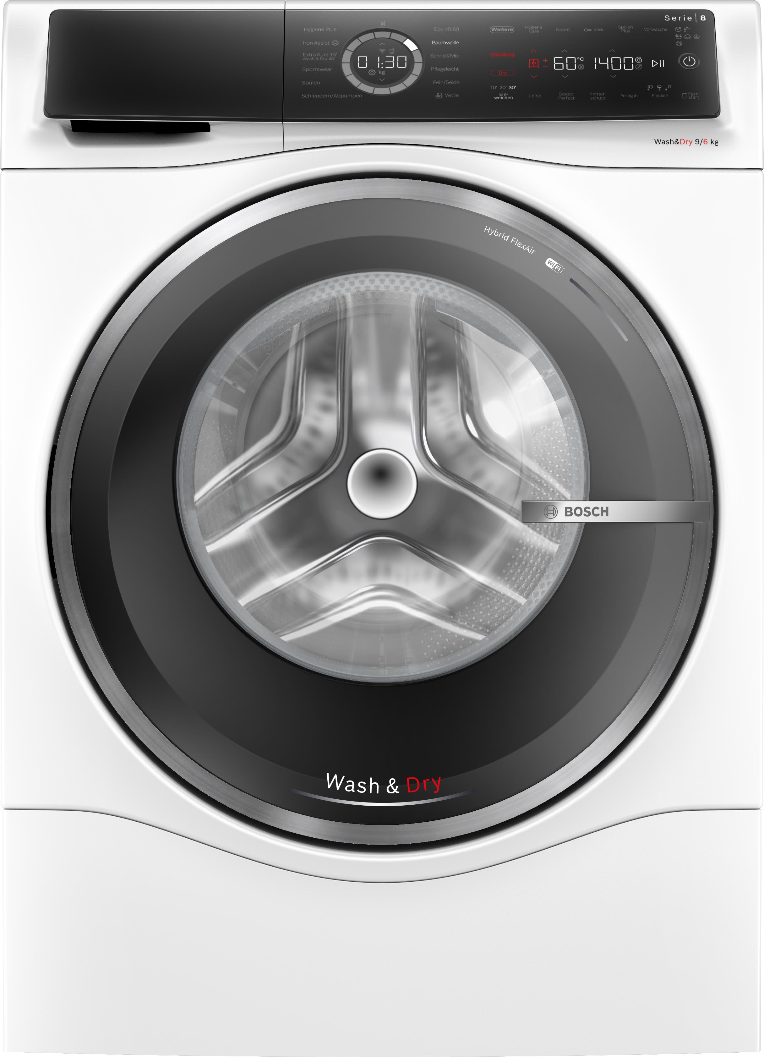 BOSCH ROBERT - BOSWNC244070 Waschtrockner 1400U/min 9/6kg Disp AqSt.