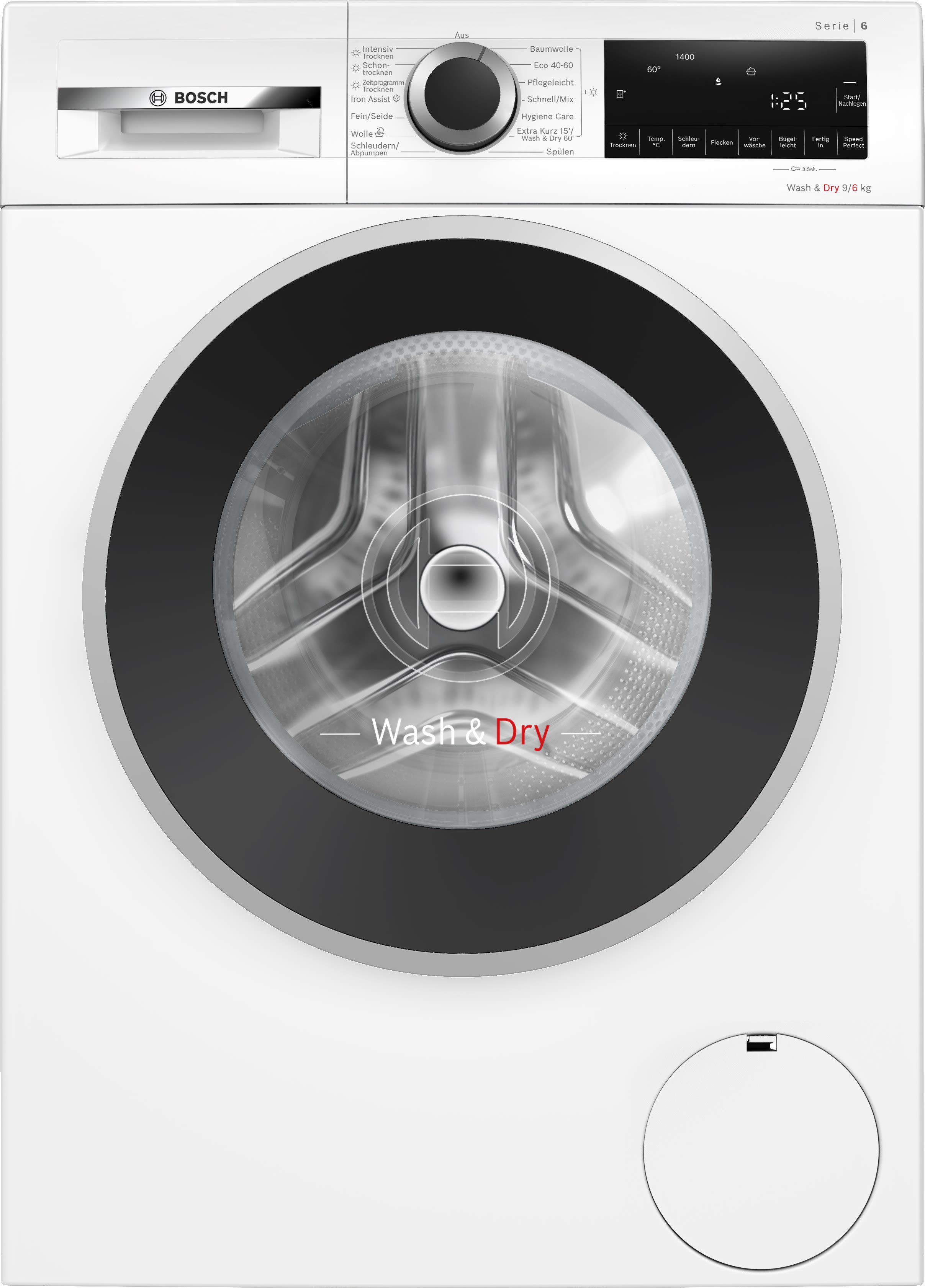 BOSCH ROBERT - BOSWNG24441 Waschtrockner 1400U/min 9/6kg Disp AqSt.