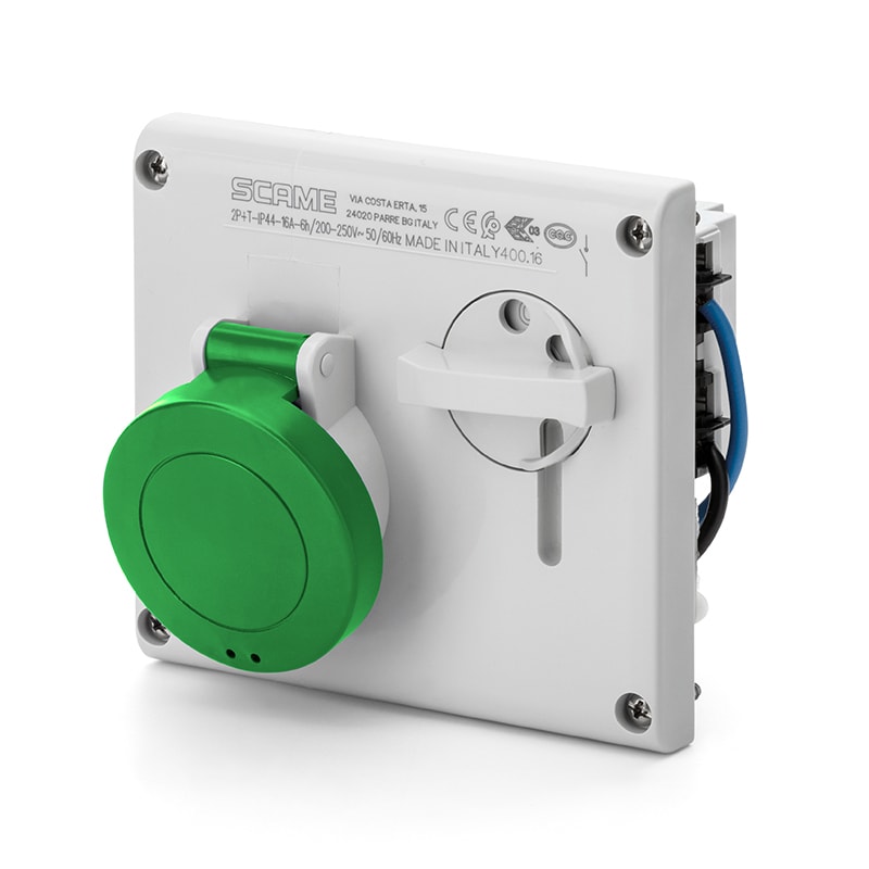 SCAME PARRE SPA - SCA400.16862 PRESA INCASSO OMNIA 3P+T 16A 2H IP44