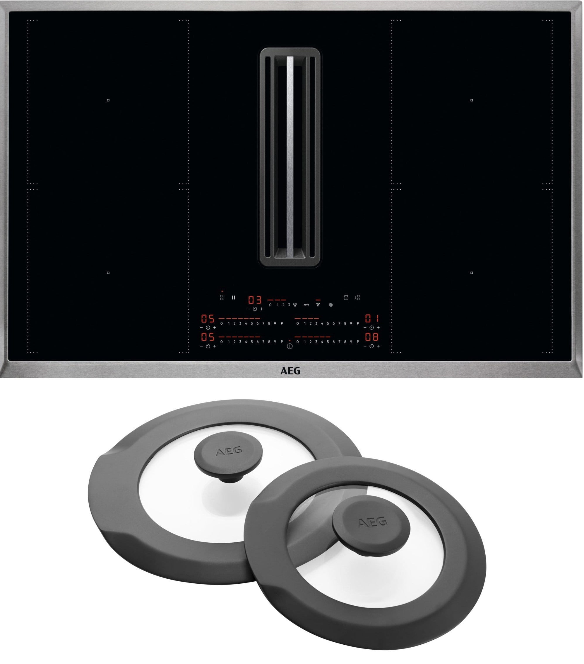 AEG HAUSGERATE - AGZ801418854 Set: Kochstelle CCE84751XB +2xTopfdeckel