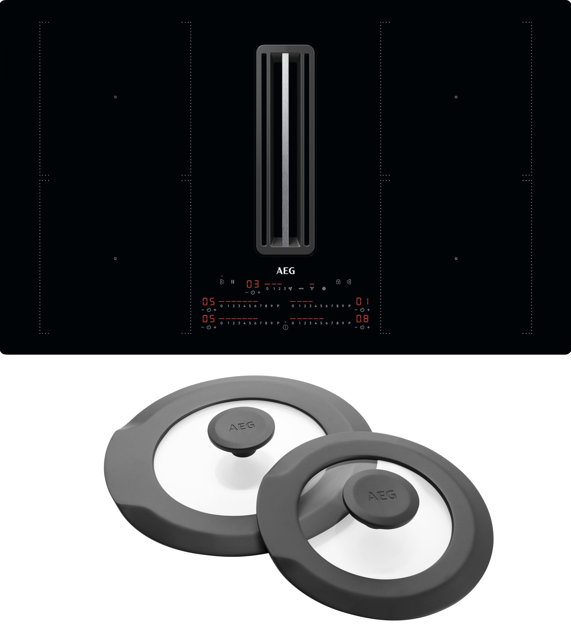 AEG HAUSGERATE - AGZ801418855 Set: Kochstelle CCE84751CB +2xTopfdeckel