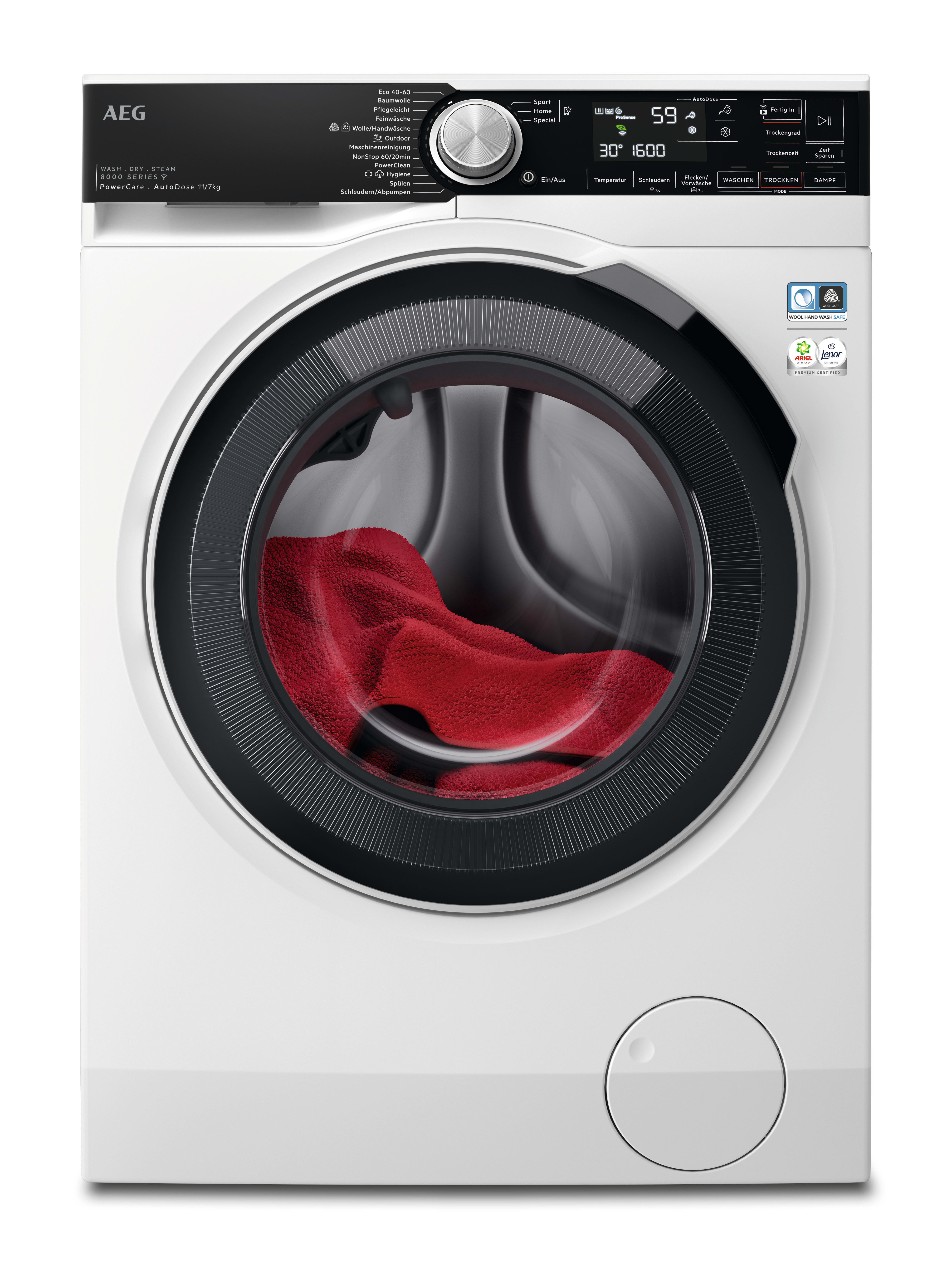 AEG HAUSGERATE - AGZ914611801 Waschtrockner 1600U/min 11/7kg Disp AqCo